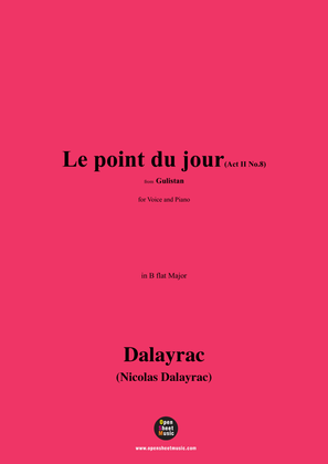 Book cover for Dalayrac-Le point du jour(Act II No.8),in B flat Major
