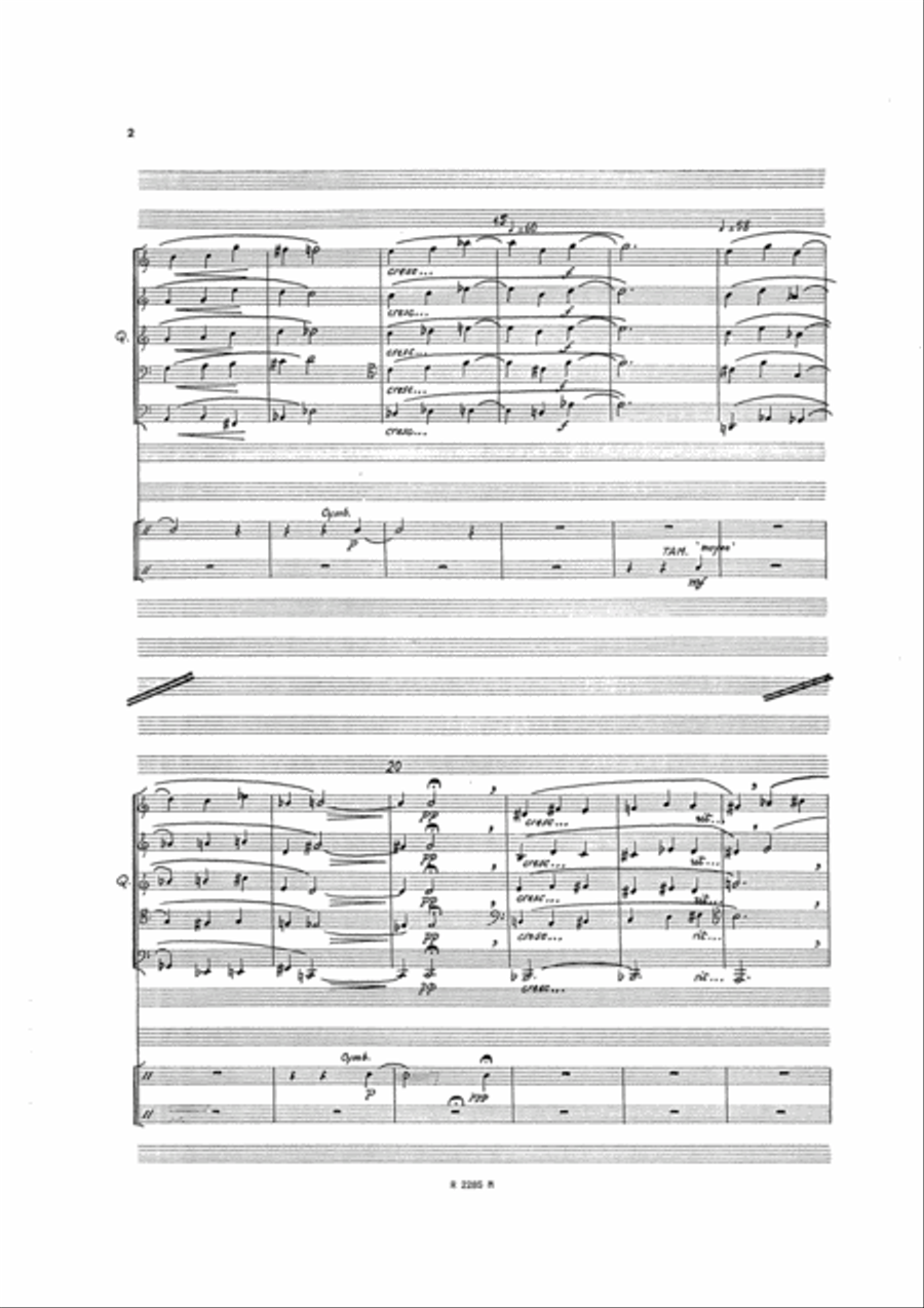 Chants de l'Apocalypse, Quintette de Cuivres Solo Set of Parts scores gallery preview page 3