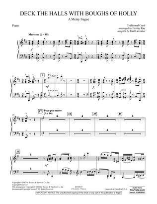 Deck the Halls with Boughs of Holly (A Merry Fugue) - Piano
