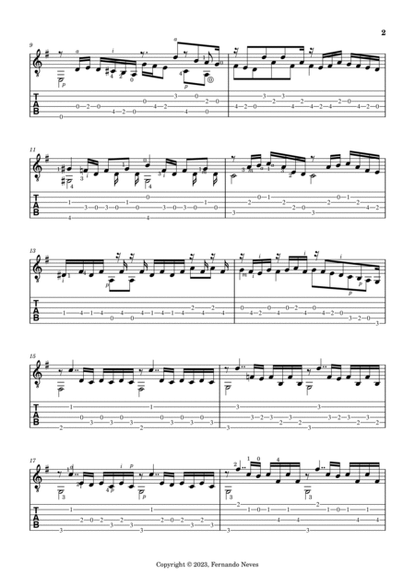Prélude de la Suite pour violoncelle BWV 1007 (Cello Suite n. 1) Arranged for Guitar image number null