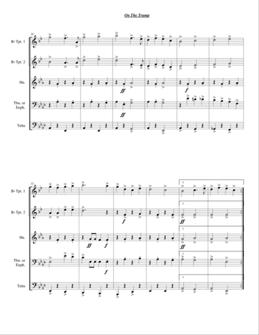 On The Tramp Chamber Music scores gallery preview page 5