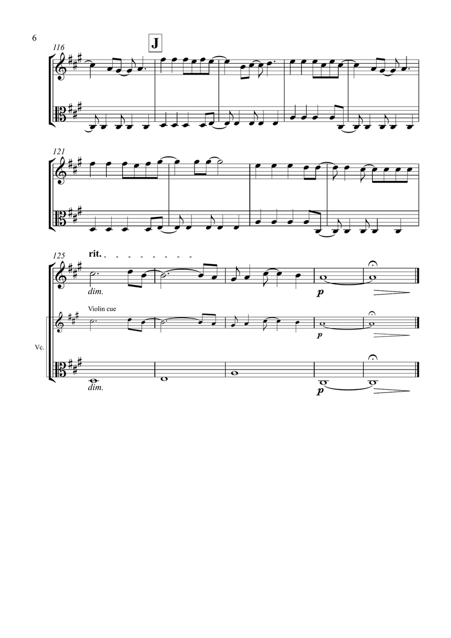 Viva La Vida String Duet scores gallery preview page 6