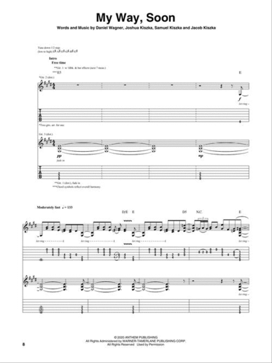 Greta Van Fleet – The Battle at Garden's Gate Electric Guitar scores gallery preview page 5