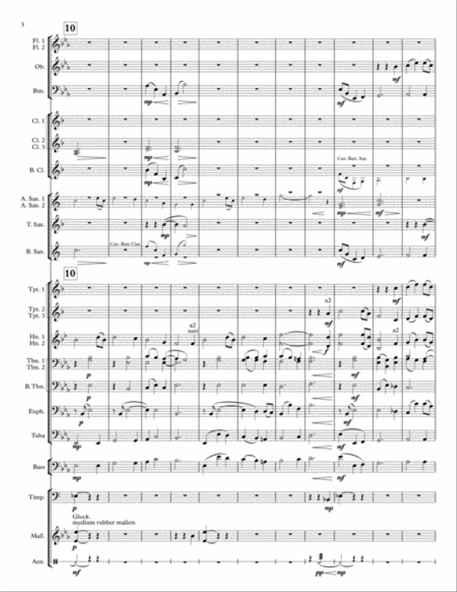 Amazing Grace/Taps for Concert Band Concert Band scores gallery preview page 4