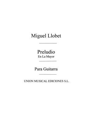 Book cover for Preludio En La Mayor A Major