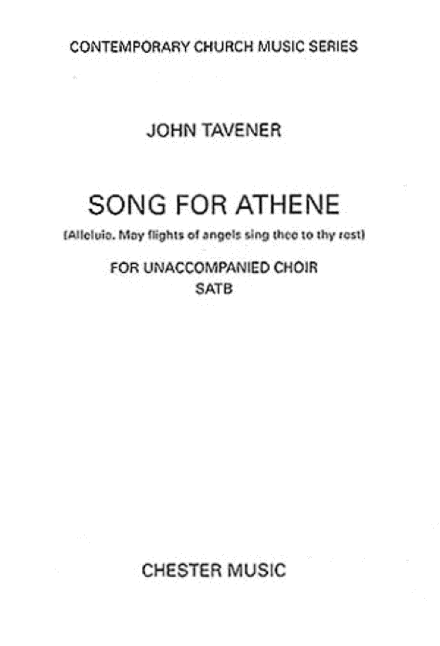 Song for Athene (Alleluia. May Flights of Angels Sing Thee to Thy Rest) 4-Part scores gallery preview page 1