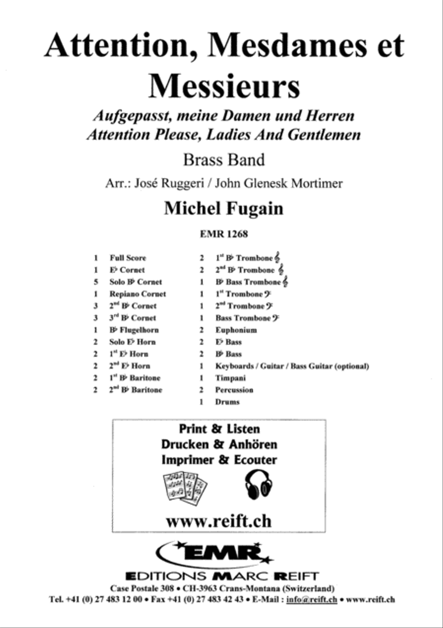 Attention, Mesdames et Messieurs Brass Band scores gallery preview page 2