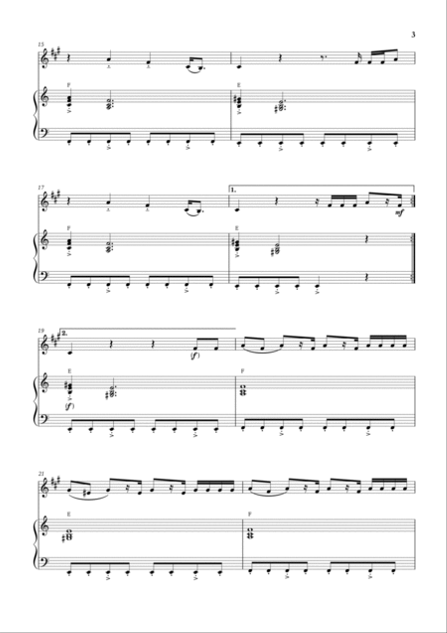Enemy Baritone Saxophone scores gallery preview page 3