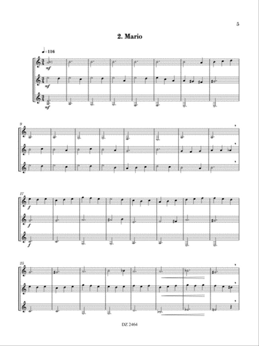 Gemello Guitar Ensemble scores gallery preview page 5