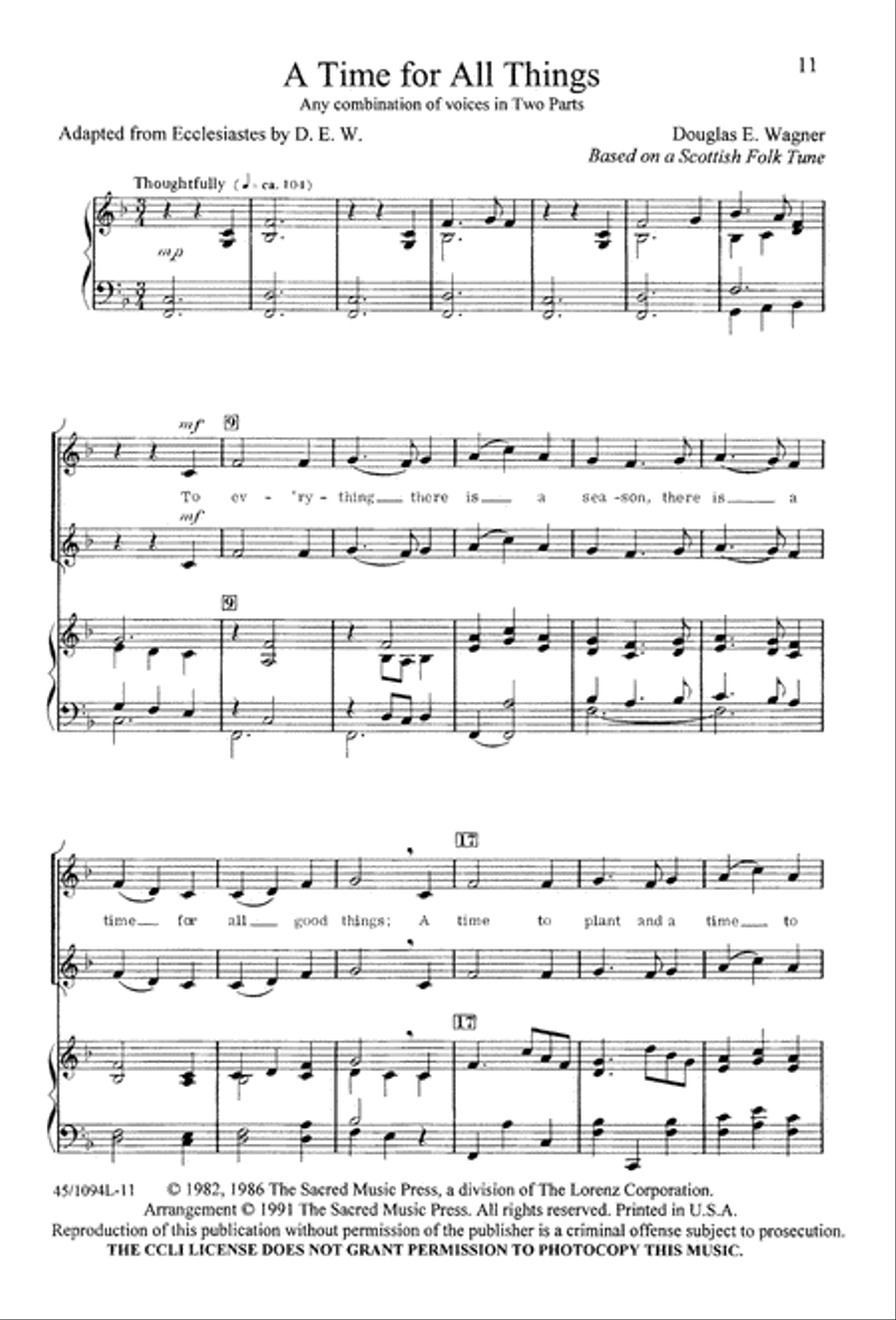 10 Anthems for about 10 Singers Unison Choir scores gallery preview page 12