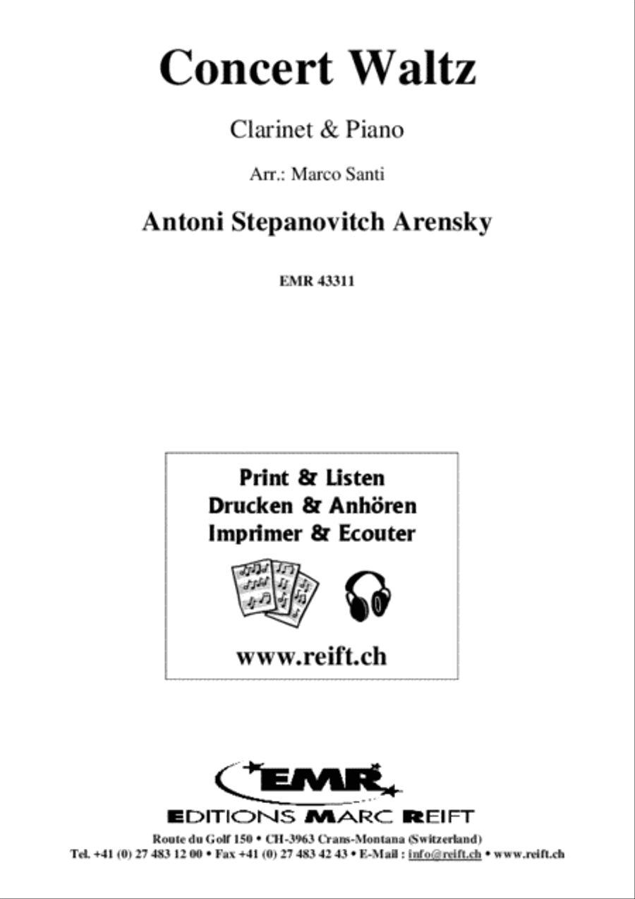 Concert Waltz Clarinet Solo scores gallery preview page 2
