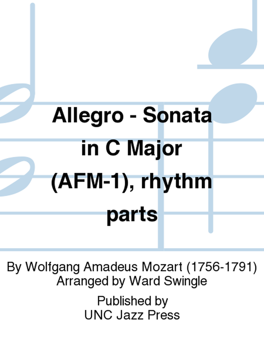 Allegro - Sonata in C Major (AFM-1), rhythm parts