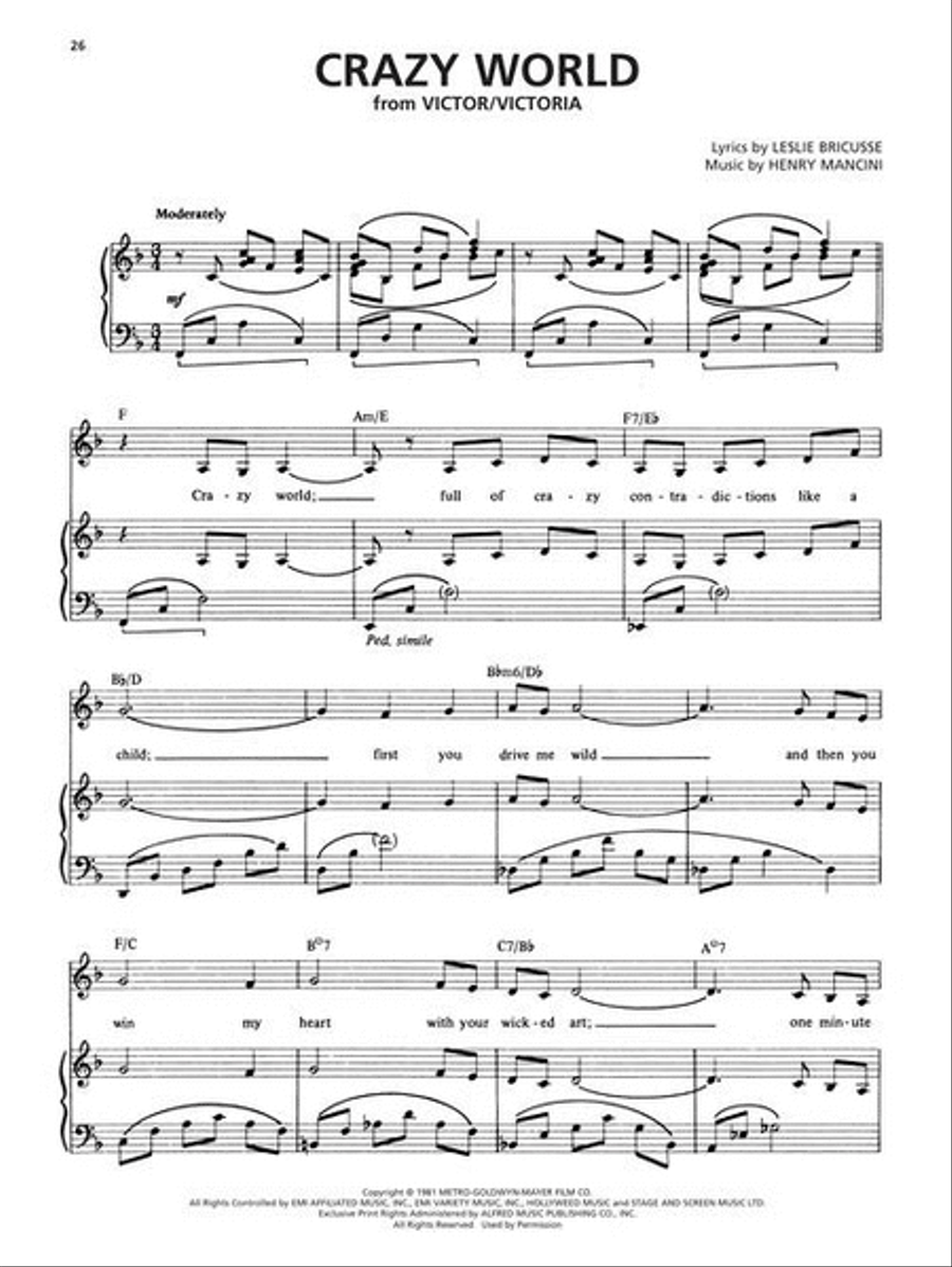 The Henry Mancini Collection Piano, Vocal, Guitar scores gallery preview page 7