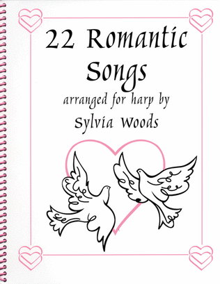 Book cover for 22 Romantic Songs for the Harp