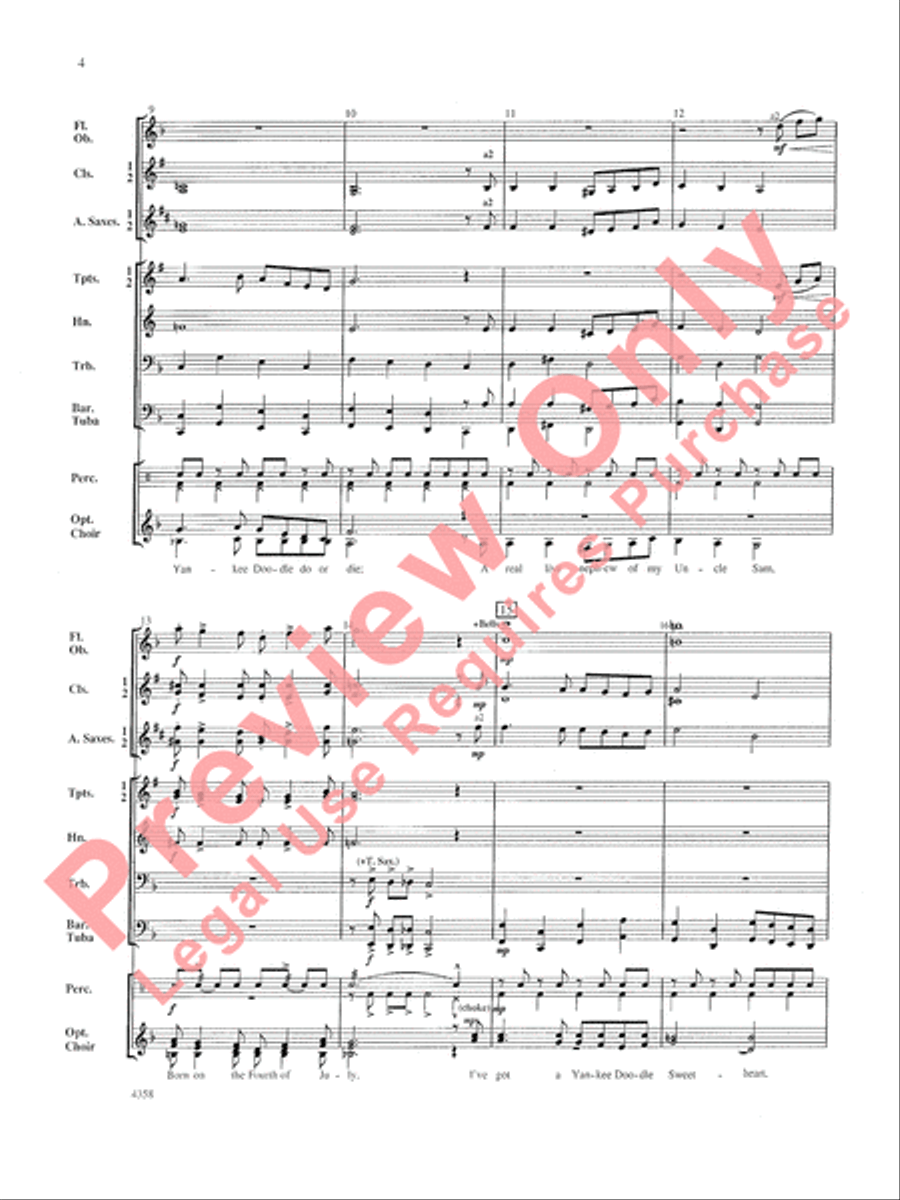 A Patriotic Festival A Patriotic Festival Concert Band scores gallery preview page 5