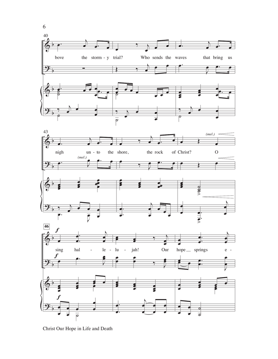 Christ Our Hope in Life and Death 4-Part scores gallery preview page 6