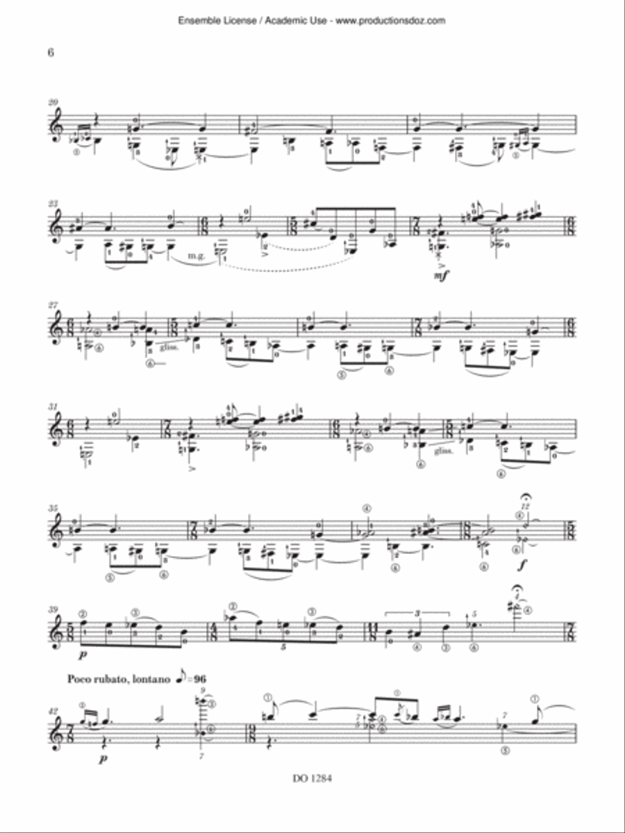 Chant retrouvé Classical Guitar scores gallery preview page 6