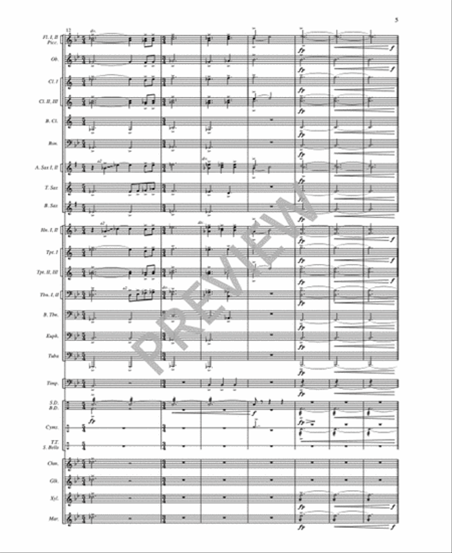 Raise - Full Score and Parts Set of Parts scores gallery preview page 7