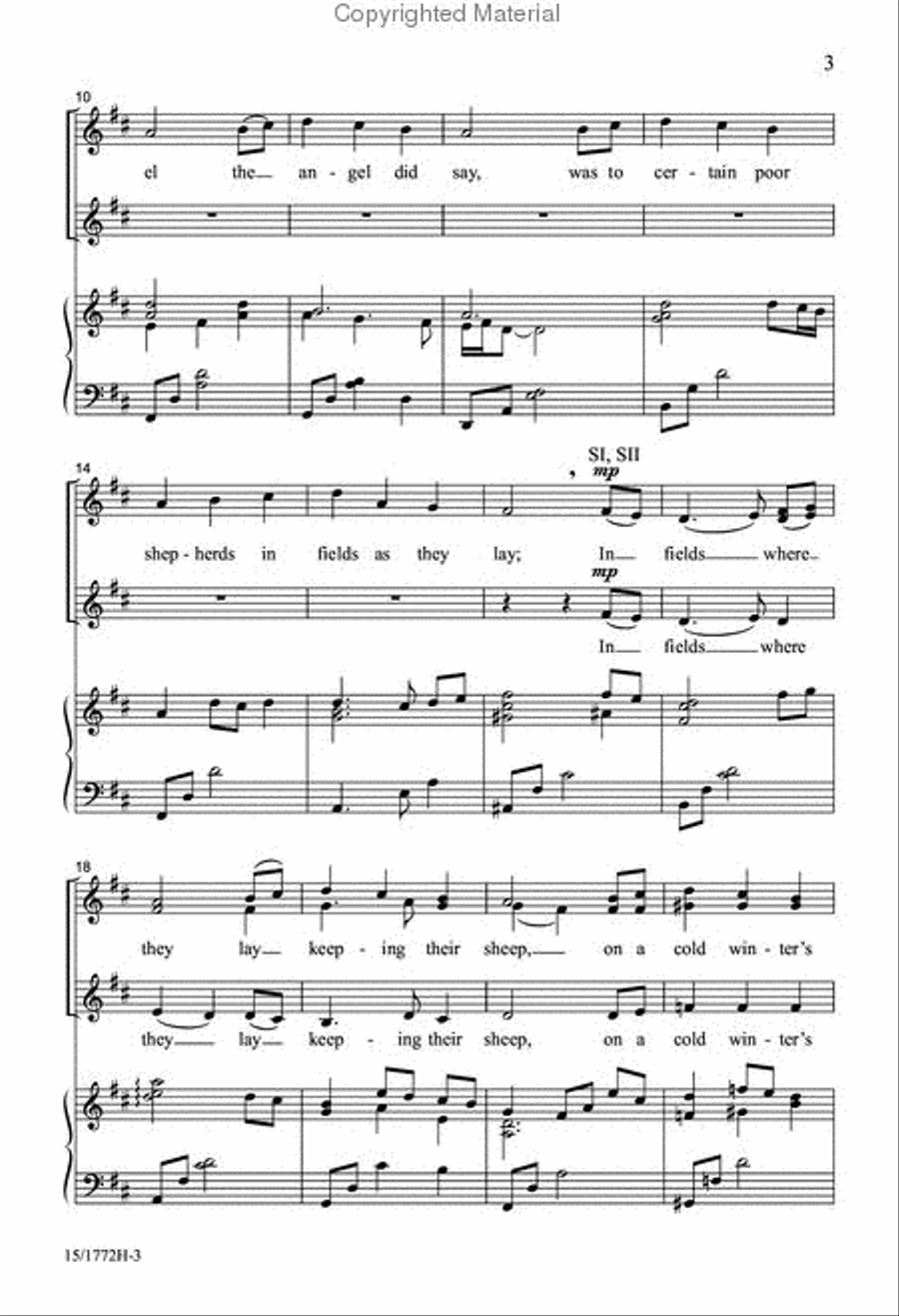 A Joyful Noel A Joyful Noel SSA scores gallery preview page 3