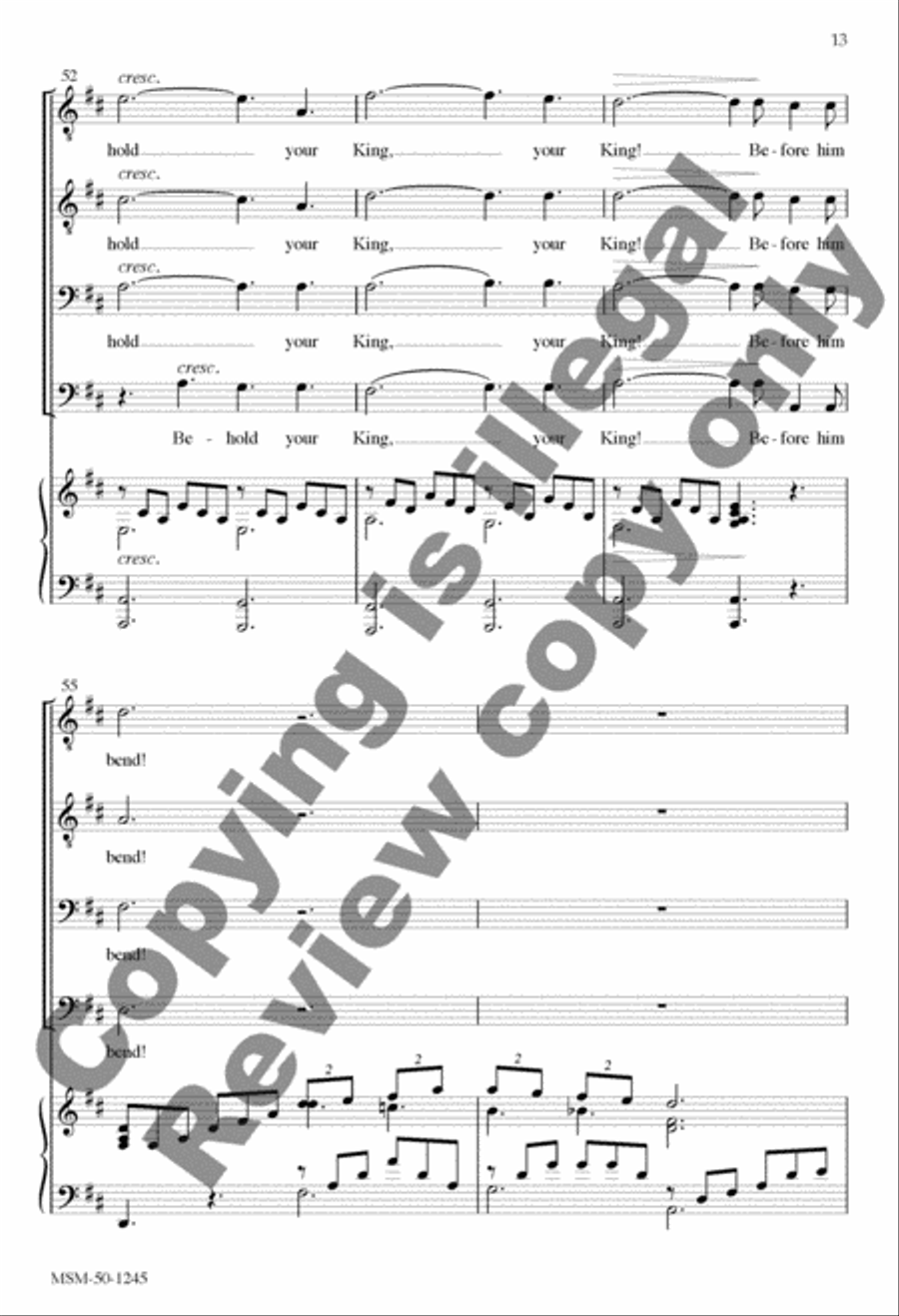 O Holy Night/Cantique de Noël TTBB scores gallery preview page 13