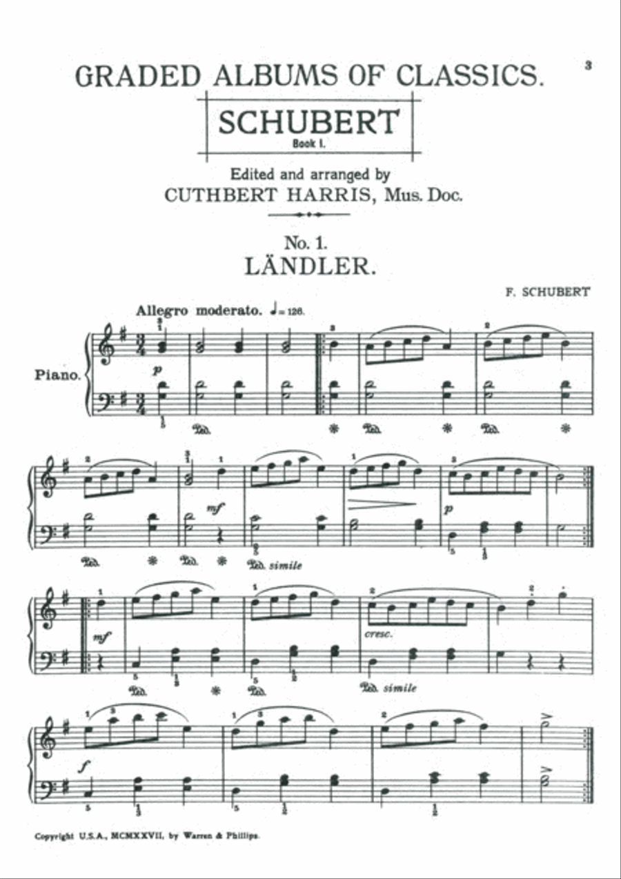Schubert Graded Classics - 8 Easy Pieces for Piano Piano Solo scores gallery preview page 3