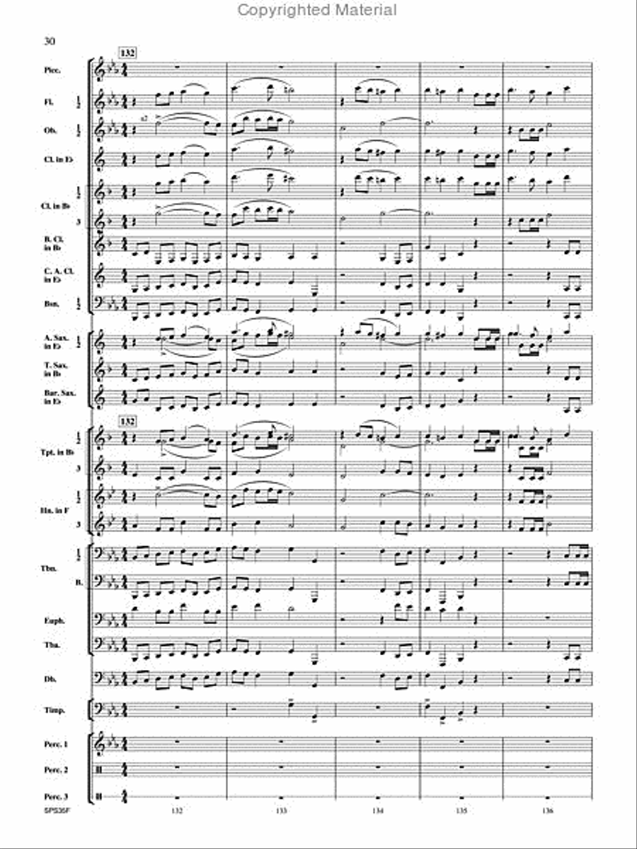 Procession of the Academics Concert Band scores gallery preview page 31