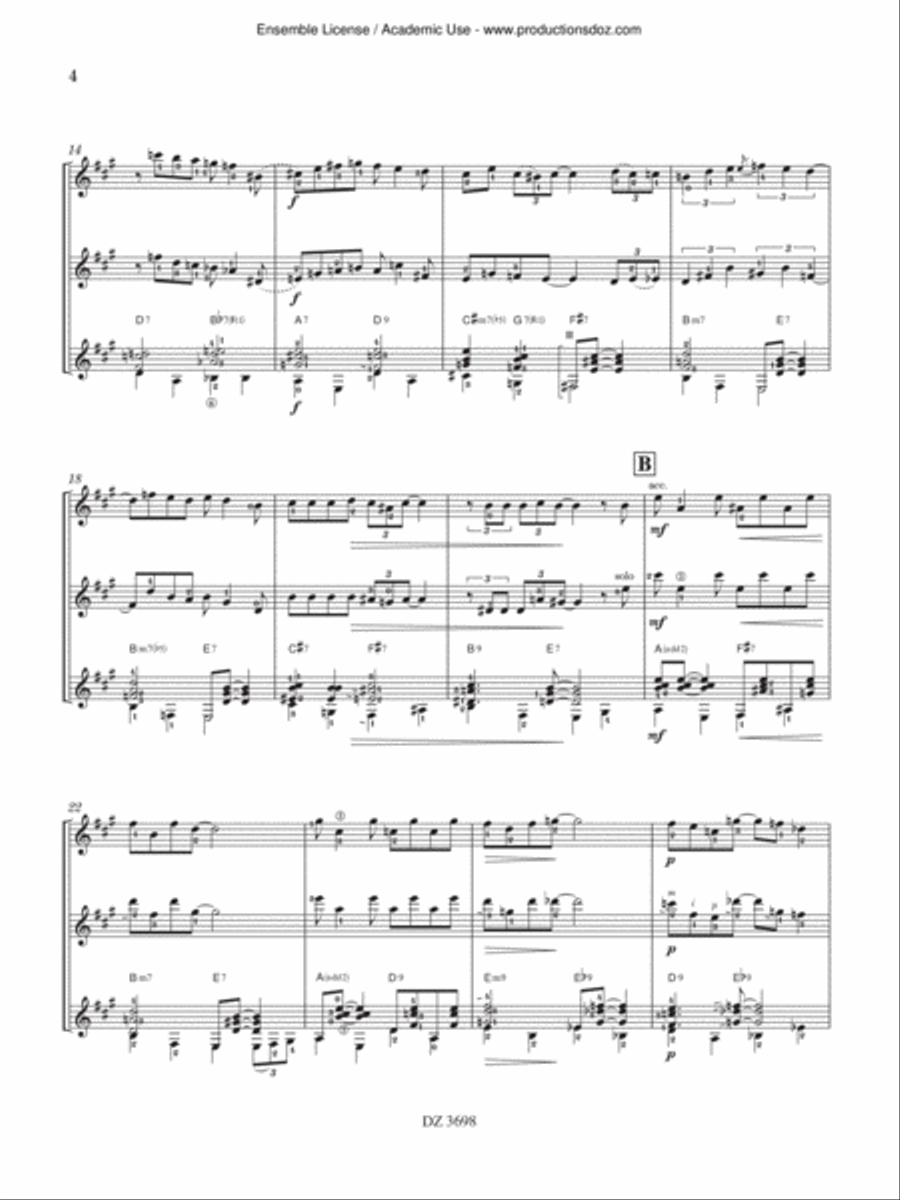 Melocoton Club Guitar Ensemble scores gallery preview page 4
