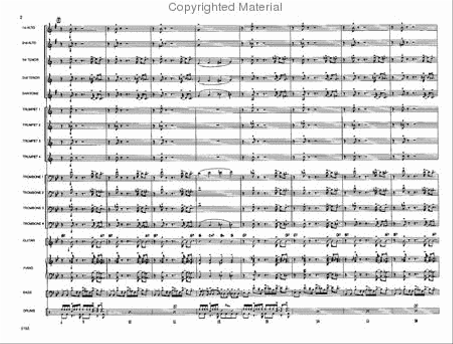 Touchin' All The Basses Jazz Ensemble scores gallery preview page 3