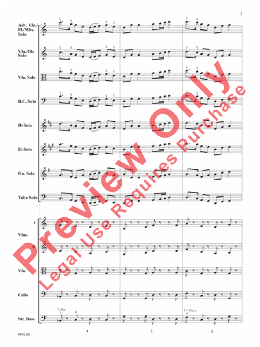 A Chameleon Concerto String Orchestra scores gallery preview page 4