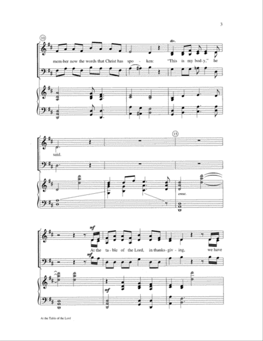 At the Table of the Lord 3-Part scores gallery preview page 3