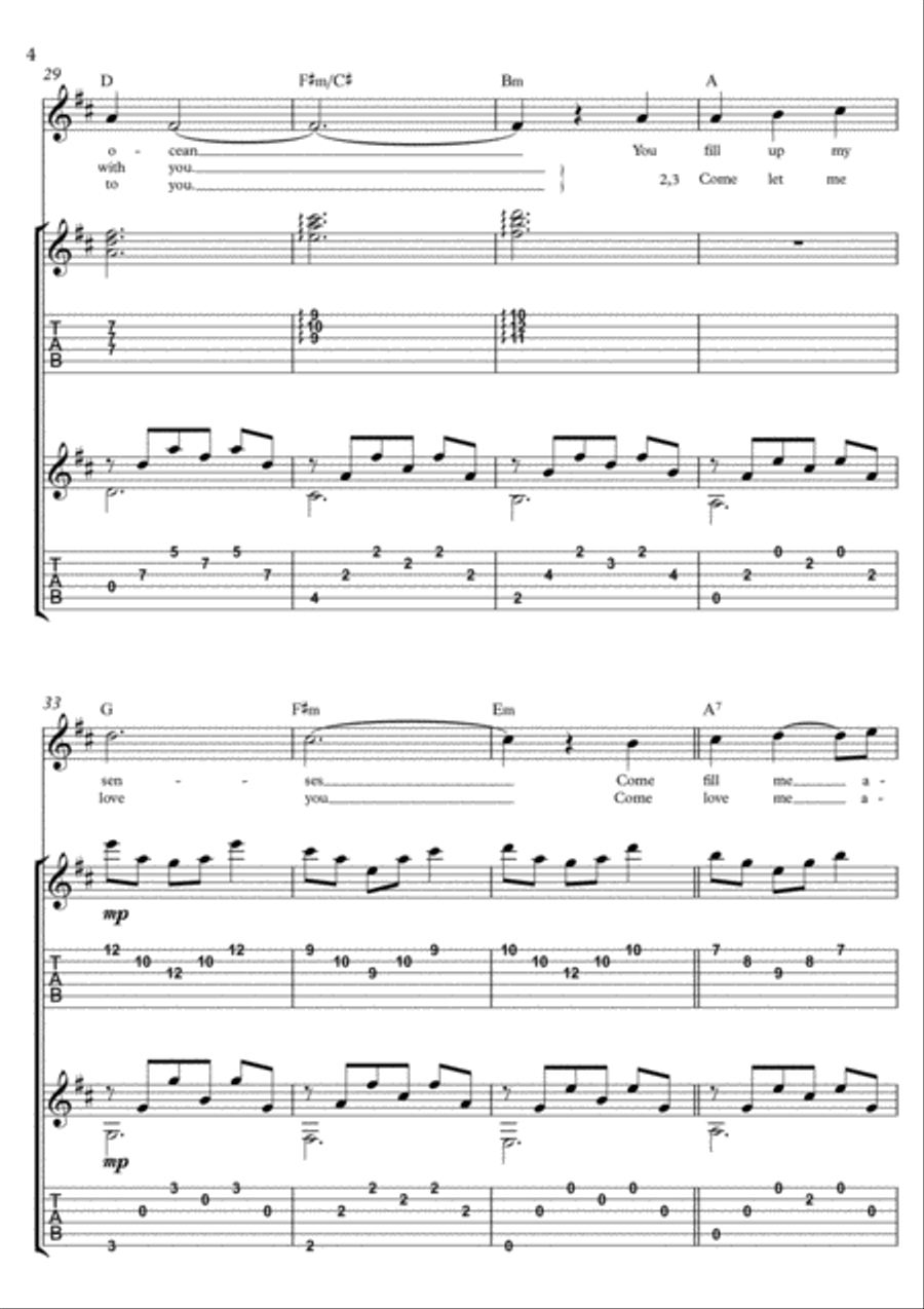 Annie's Song Acoustic Guitar scores gallery preview page 4