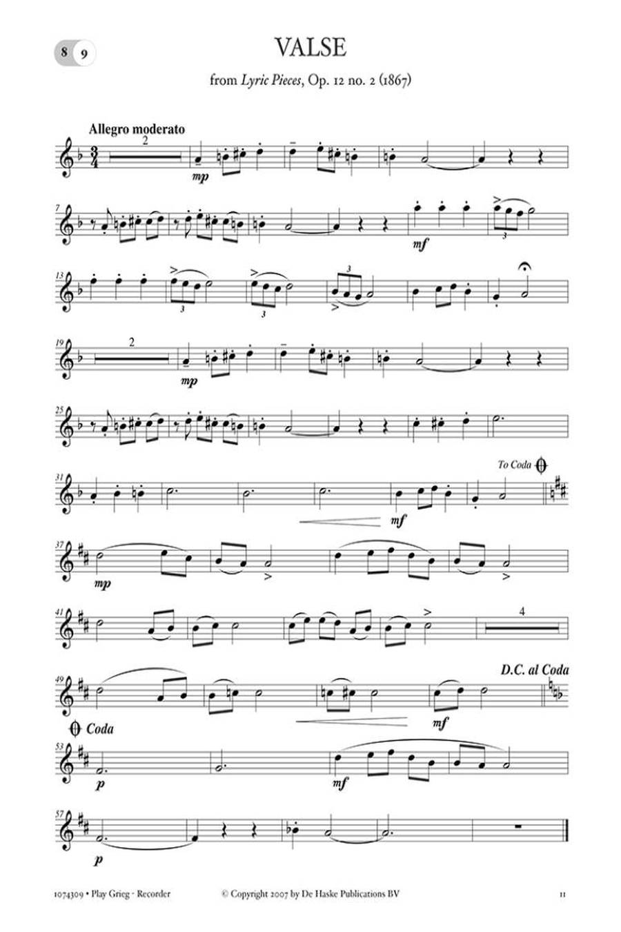 Play Grieg Recorder scores gallery preview page 2