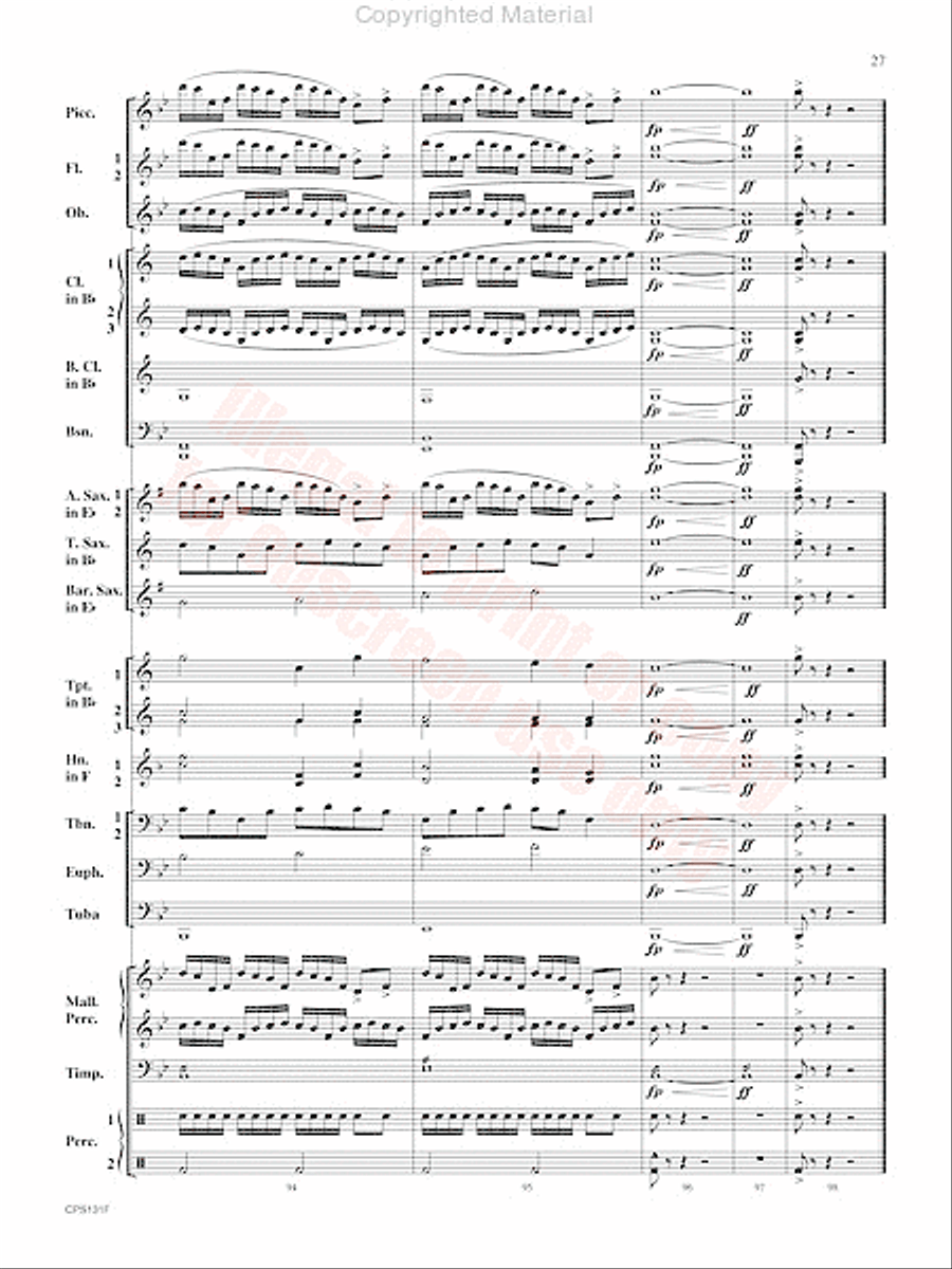 Crown and Scepter Concert Band scores gallery preview page 28