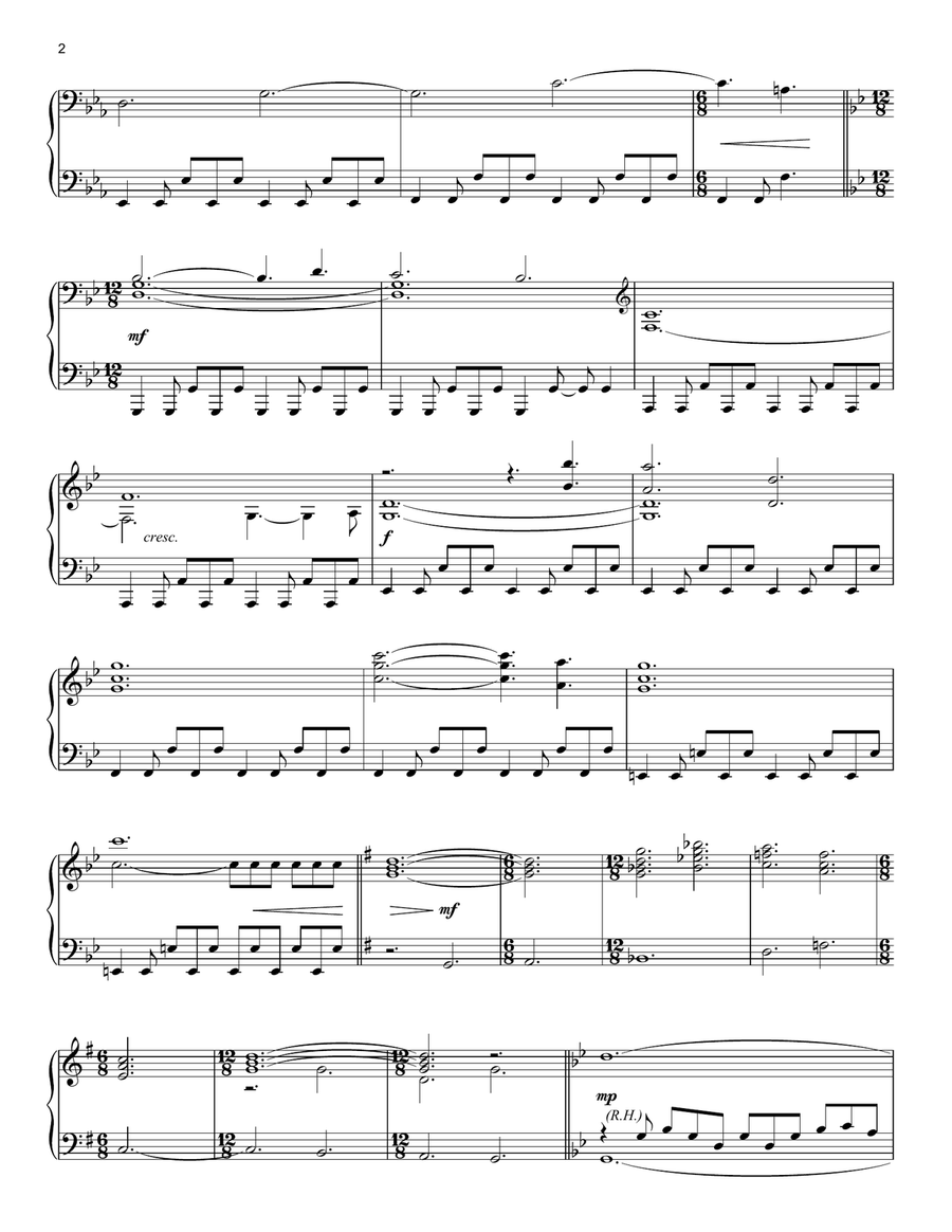 Captain Marvel Piano Solo scores gallery preview page 2