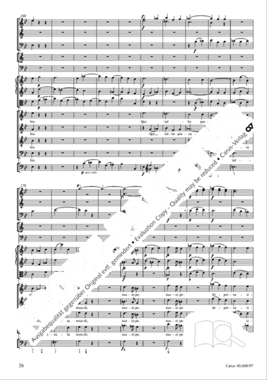 Missa Sancti Bernardi von Offida in B 4-Part scores gallery preview page 41