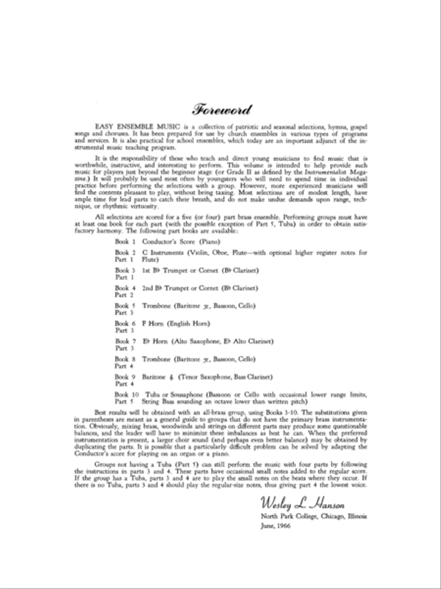 Easy Ensemble Music Score scores gallery preview page 5