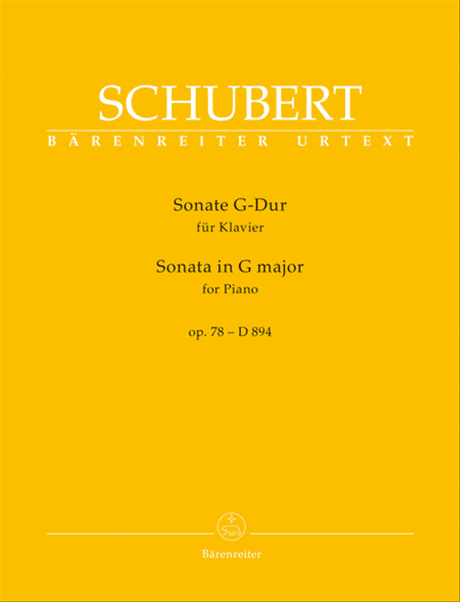 Sonata for Pianoforte in G Major, Op. 78, D. 894 Piano Solo scores gallery preview page 1