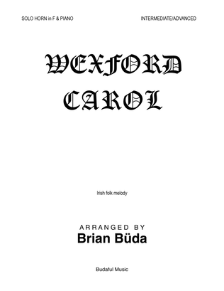 Book cover for Wexford Carol - Horn in F solo