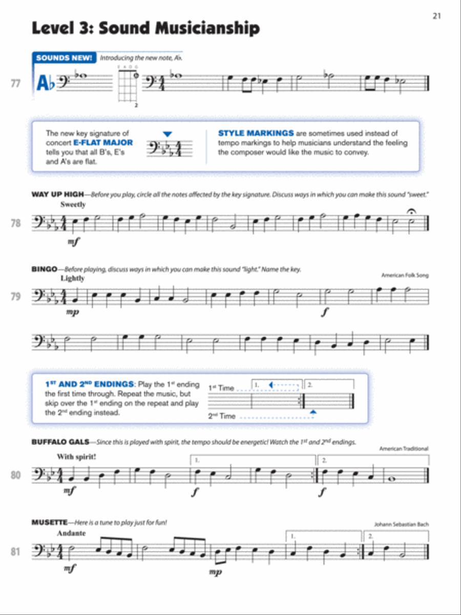 Sound Innovations for Concert Band, Book 1 Concert Band Methods scores gallery preview page 3