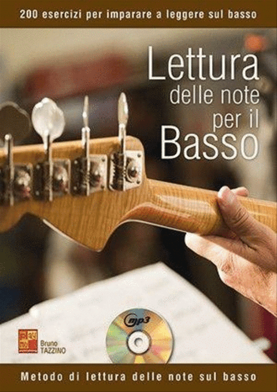 Lettura delle note per il basso Bass Guitar scores gallery preview page 1