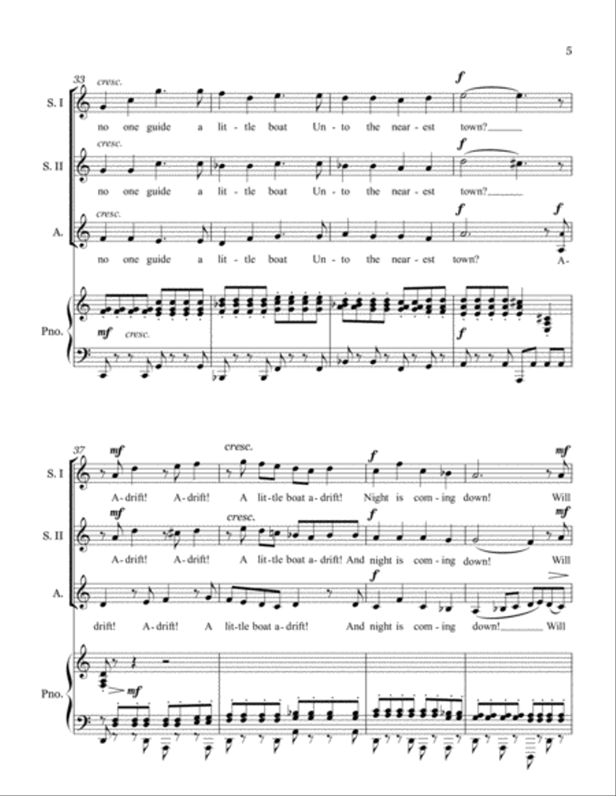 Adrift! Adrift! SSA scores gallery preview page 6