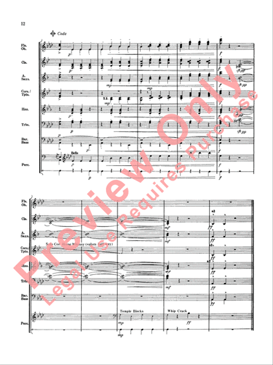Sleigh Ride Sleigh Ride Concert Band scores gallery preview page 13