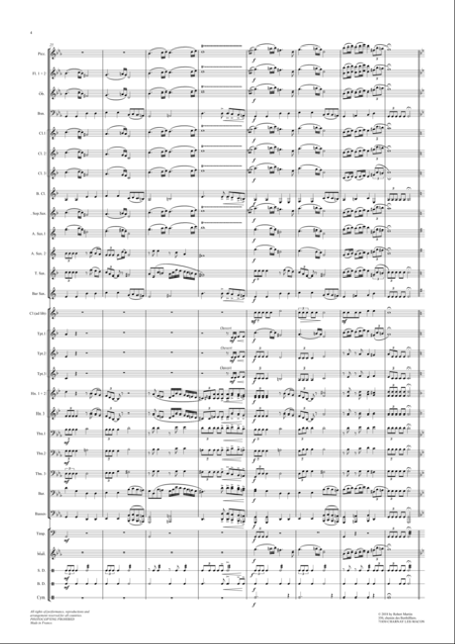 Hommage aux poilus Concert Band scores gallery preview page 5
