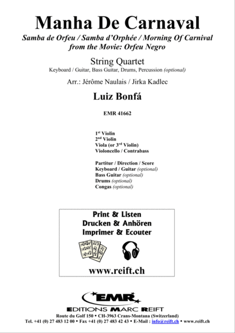 Manha De Carnaval Cello scores gallery preview page 2