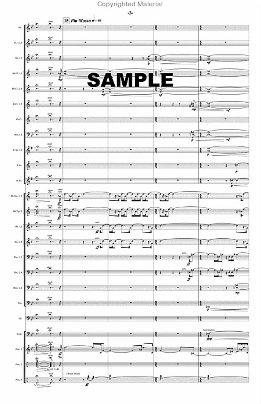 On the Wings of Eagles Concert Band scores gallery preview page 4