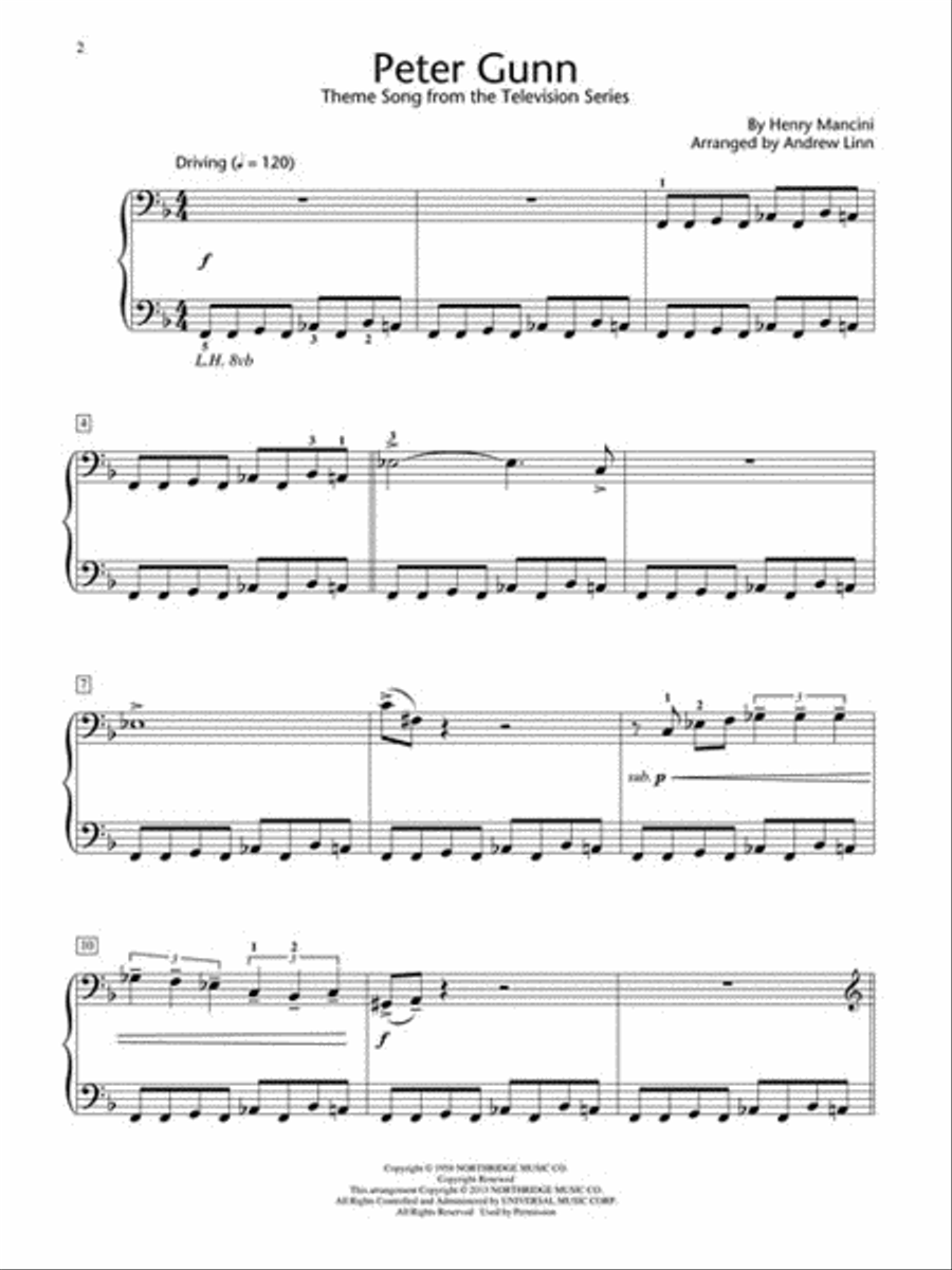 Peter Gunn Peter Gunn Piano Method scores gallery preview page 2