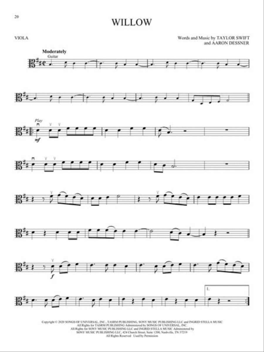 Hit Songs Hit Songs Viola Solo scores gallery preview page 5