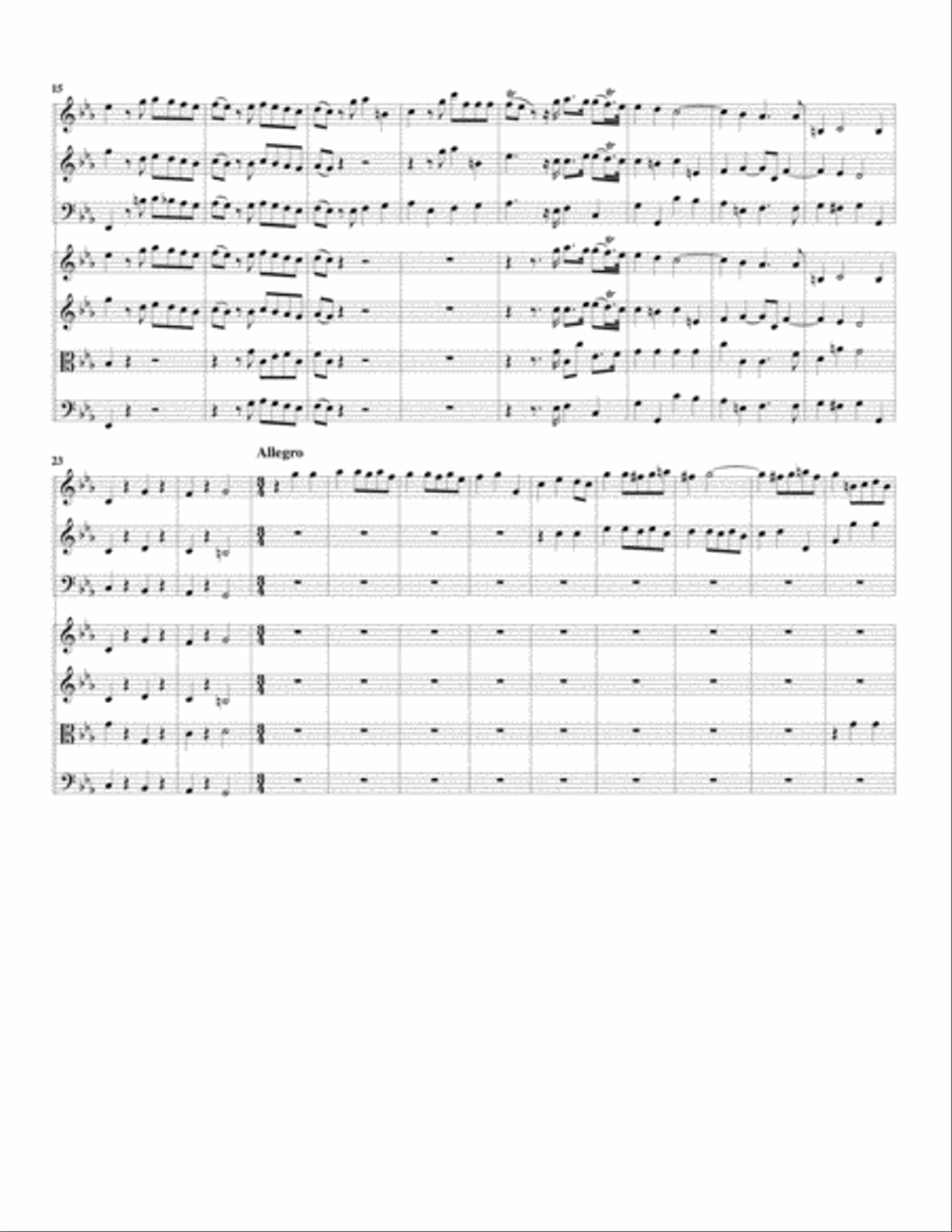 Concerto grosso, Op.6, no.3 (Original) String Trio scores gallery preview page 2