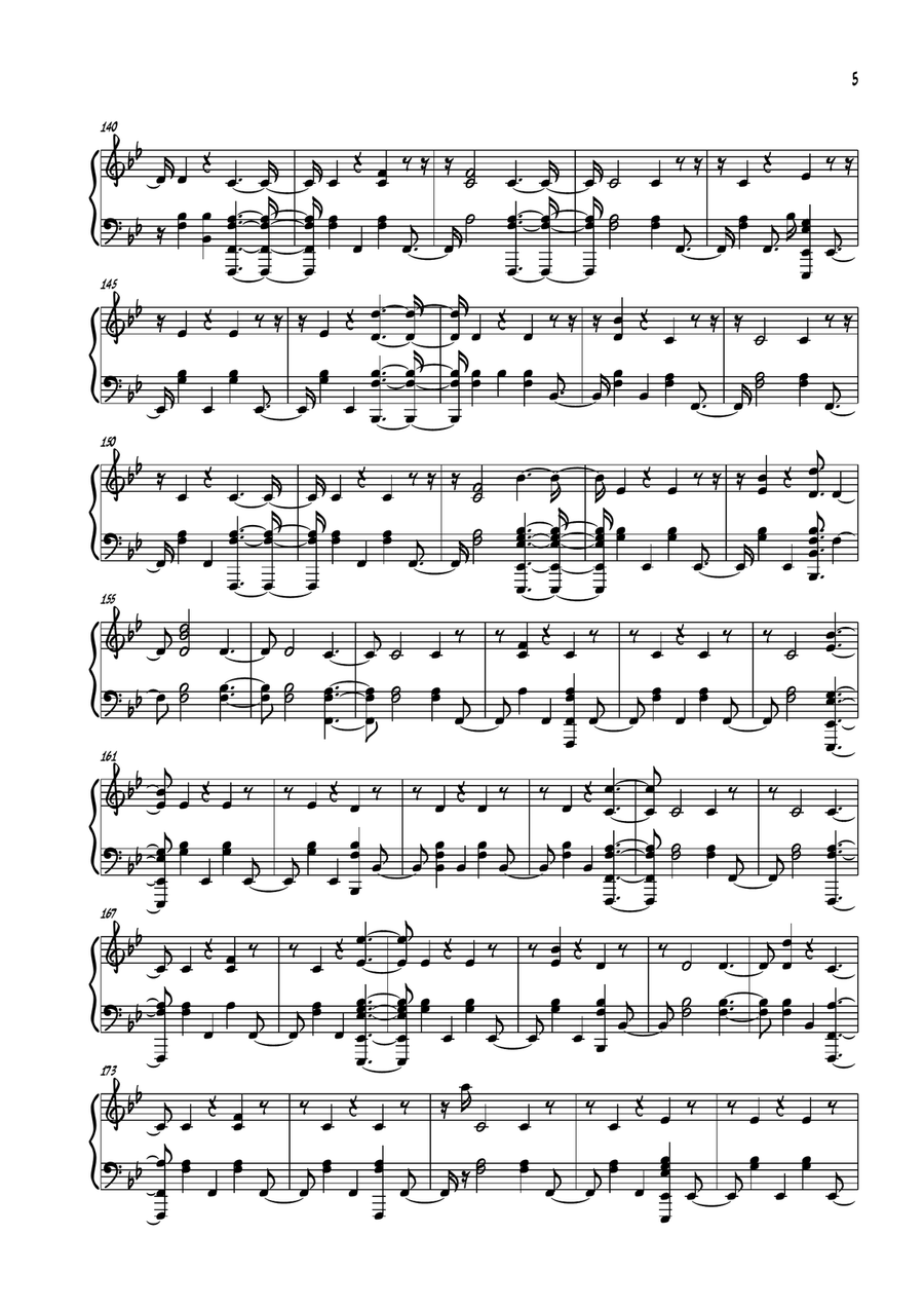 Hey Jude Easy Piano scores gallery preview page 5