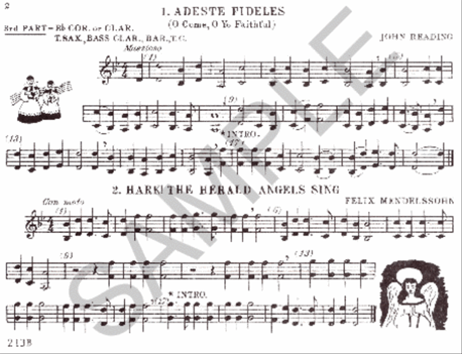 Christmas Time - 3rd Ensemble Bb Book Bass Clarinet scores gallery preview page 2